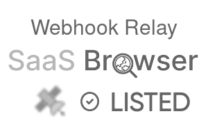 Webhook Relay - SaaS Browser Verified Badge