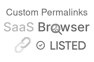 Custom Permalinks - SaaS Browser Verified Badge