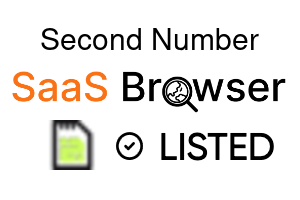 Second Number - SaaS Browser Verified Badge