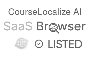CourseLocalize AI - SaaS Browser Verified Badge