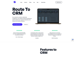 RouteToCRM Screenshot