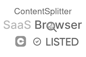 ContentSplitter - SaaS Browser Verified Badge