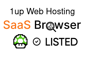 1up Web Hosting - SaaS Browser Verified Badge