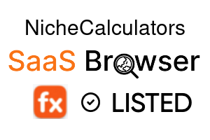 NicheCalculators - SaaS Browser Verified Badge