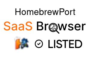 HomebrewPort - SaaS Browser Verified Badge