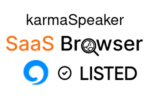 karmaSpeaker - SaaS Browser Verified Badge