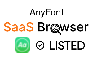 AnyFont - SaaS Browser Verified Badge