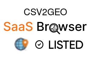 CSV2GEO - SaaS Browser Verified Badge