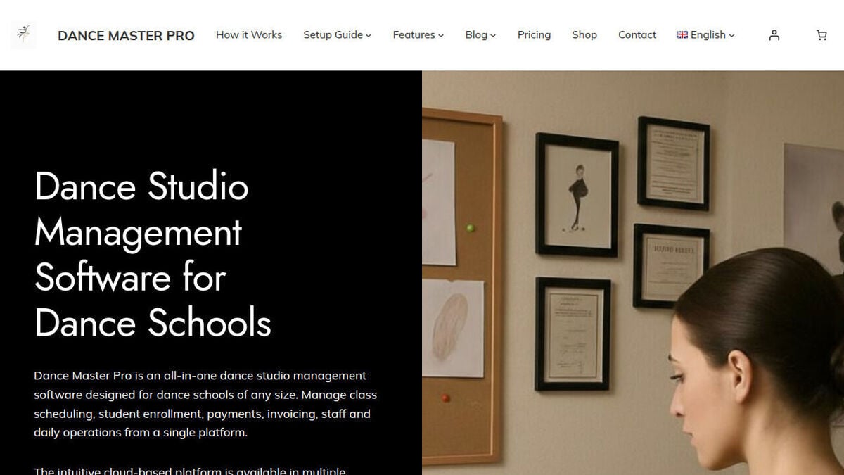 Dance Master Pro homepage