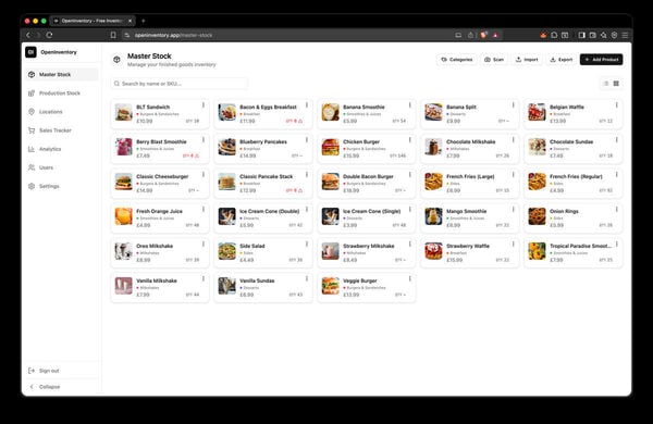OpenInventory Screenshot 4