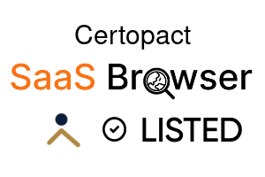 Certopact - SaaS Browser Verified Badge