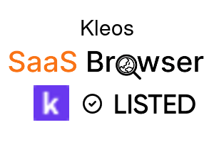Kleos - SaaS Browser Verified Badge