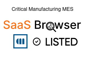 Critical Manufacturing MES - SaaS Browser Verified Badge