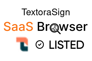 TextoraSign - SaaS Browser Verified Badge