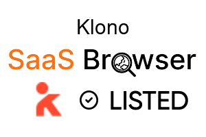 Klono - SaaS Browser Verified Badge