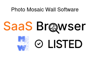 Photo Mosaic Wall Software - SaaS Browser Verified Badge