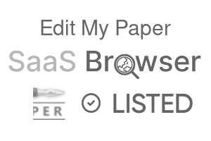 Edit My Paper - SaaS Browser Verified Badge