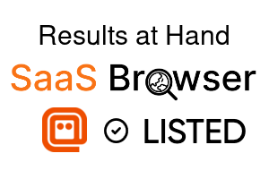 Results at Hand - SaaS Browser Verified Badge
