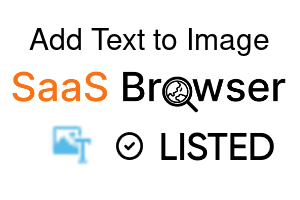Add Text to Image - SaaS Browser Verified Badge