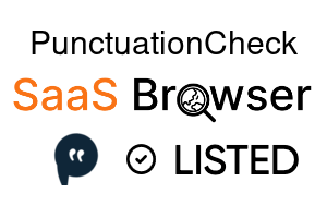 PunctuationCheck - SaaS Browser Verified Badge