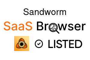Sandworm - SaaS Browser Verified Badge