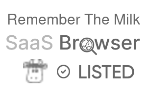 Remember The Milk - SaaS Browser Verified Badge