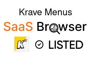 Krave Menus - SaaS Browser Verified Badge