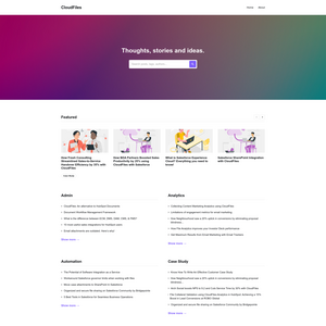 CloudFiles Screenshot