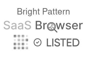 Bright Pattern - SaaS Browser Verified Badge