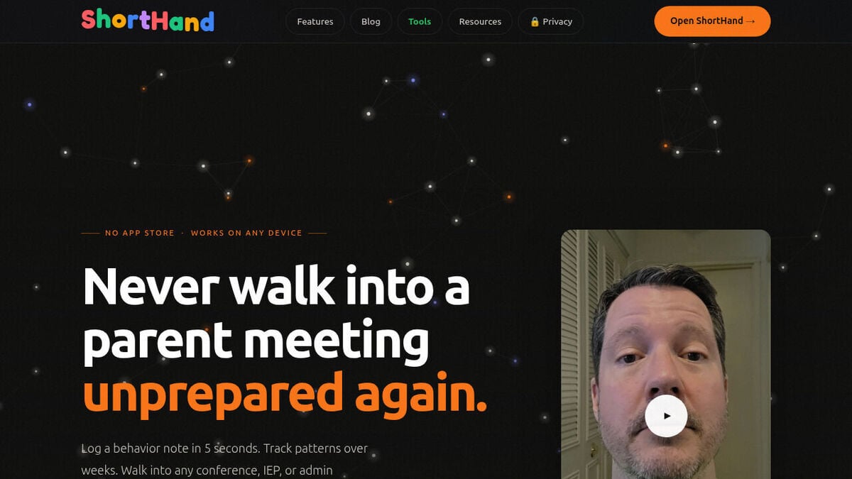 ShortHand homepage