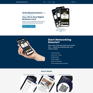 OnlineBusinessCard Screenshot