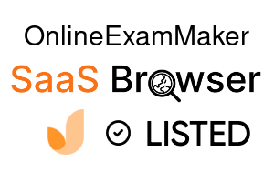 OnlineExamMaker - SaaS Browser Verified Badge