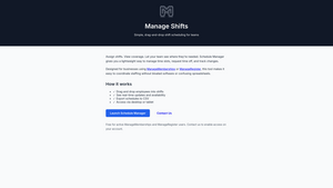 Manage Shifts Screenshot