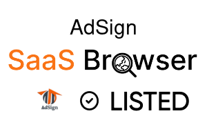 AdSign - SaaS Browser Verified Badge