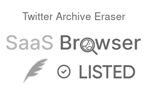 Twitter Archive Eraser - SaaS Browser Verified Badge