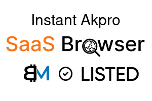 Instant Akpro - SaaS Browser Verified Badge