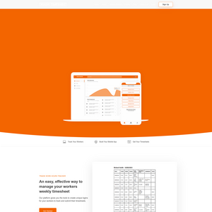 Tradie Timesheet Screenshot