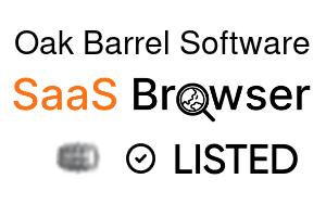 Oak Barrel Software - SaaS Browser Verified Badge