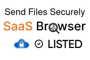 Send Files Securely - SaaS Browser Verified Badge