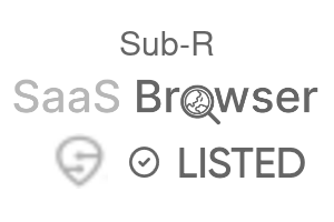 Sub-R - SaaS Browser Verified Badge