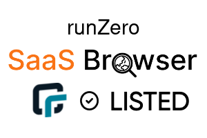 runZero - SaaS Browser Verified Badge