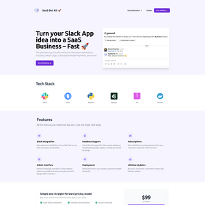 SaaS Bot Kit Screenshot