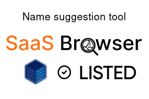 Name suggestion tool - SaaS Browser Verified Badge