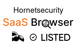 Hornetsecurity - SaaS Browser Verified Badge