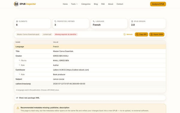 EPUB Inspector Screenshot 6