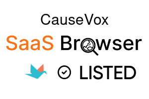 CauseVox - SaaS Browser Verified Badge