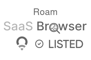 Roam - SaaS Browser Verified Badge