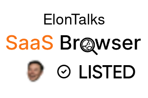 ElonTalks - SaaS Browser Verified Badge