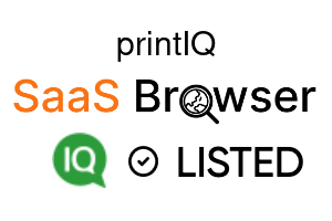 printIQ - SaaS Browser Verified Badge