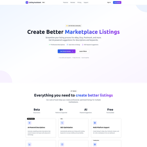 Listing Assistant Screenshot